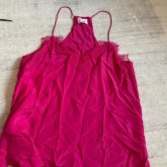 Cami NYC Pink Lace Trim Camisole - Picture 3 of 8